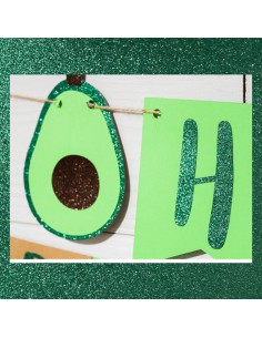 Bloc cardstock pailleté - 10 feuilles 170g - EVERGREEN 2