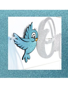 Bloc cardstock pailleté - 10 feuilles 170g - LIGHT BLUE 2