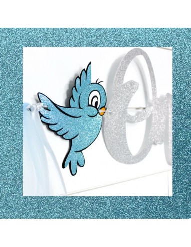 Bloc cardstock pailleté - 10 feuilles 170g - LIGHT BLUE