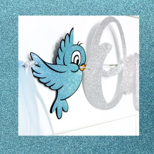 Bloc cardstock pailleté - 10 feuilles 170g - LIGHT BLUE