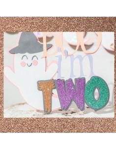 Bloc cardstock pailleté - 10 feuilles 170g - PEACH 2