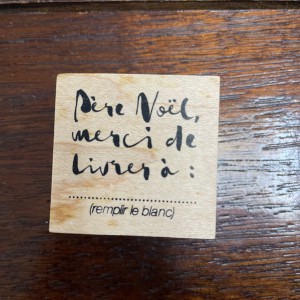Tampon bois - merci de livrer