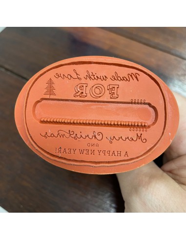 Tampon bois poignée ovale - Made with love for