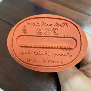 Tampon bois poignée ovale - Made with love for