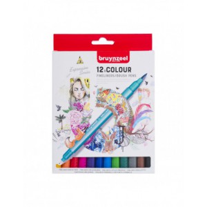 Creatives Stylo - feutre Brush pen set 12 couleurs