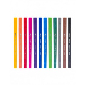 Creatives Stylo - feutre Brush pen set 12 couleurs