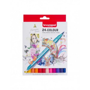Creatives Stylo - feutre Brush pen set 24 couleurs