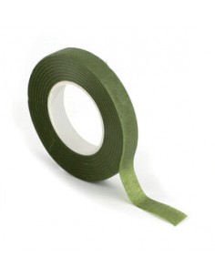 RUBAN DE FLEURISTE VERT - 27Mx12mm