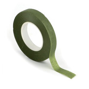 RUBAN DE FLEURISTE VERT - 27Mx12mm