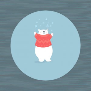 ASSORTIMENT DE 60 PAPIERS DÉCORÉS 30X30 - 170 gr/m² - ARTEMIO - BEARY CHRISTMAS