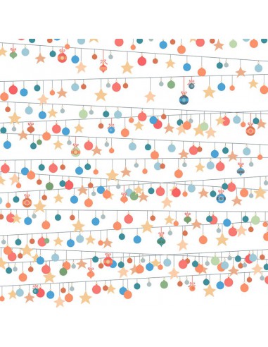 ASSORTIMENT DE 60 PAPIERS DÉCORÉS 30X30 - 170 gr/m² - ARTEMIO - BEARY CHRISTMAS