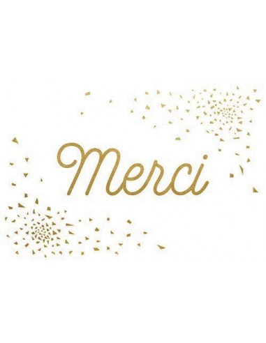 Carte simple foil - Merci