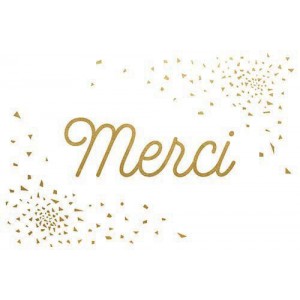 Carte simple foil - Merci