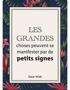 Carte simple foil - Les grandes choses peuvent se manifester par de petits signes
