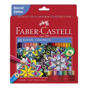 Crayons couleur château accordéon x60