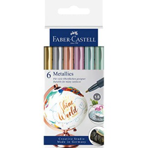 Blister Marqueurs Metallics 6 couleurs assorties