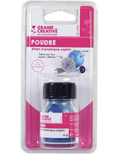 POUDRE EFFET METALLIQUE SAPHIR 6g