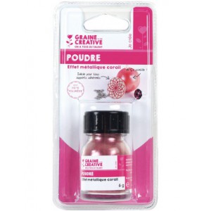 POUDRE EFFET METALLIQUE CORAIL 6g
