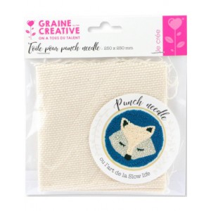 TOILE POUR PUNCH NEEDLE 250x250mm