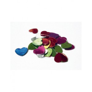 SACHET PAILLETTES COEUR 6MM COL ASSORTIS 15GR