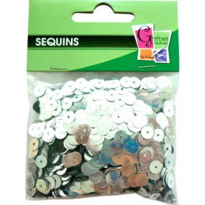 SACHET 30GRS SEQUINS 6MM ARGENTES