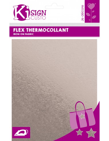 FLEX THERMOCOLLANT METAL ARGENT - 15X20CM