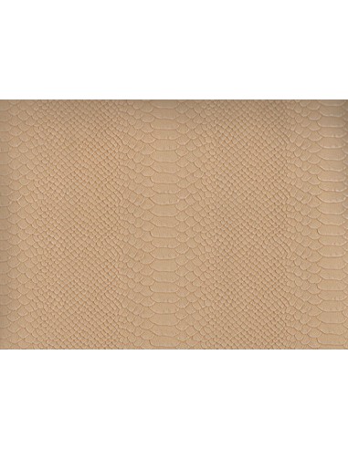 Simili cuir CAÏMAN BEIGE 66x45cm rouleau