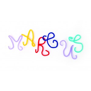 SACHET DE 45 BRINS CHENILLE - Ø6MM - 9 COULEURS - 300mm