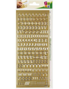 PEEL OFF'S ALPHABET MAJUSCULE OR 105x232mm