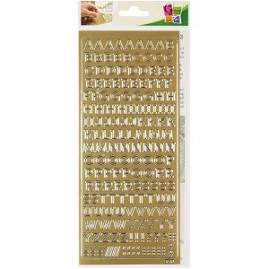 PEEL OFF'S ALPHABET MAJUSCULE OR 105x232mm