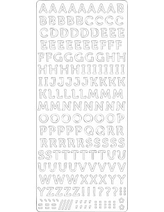 PEEL OFF'S ALPHABET MAJUSCULE OR 105x232mm 2