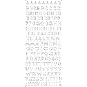 PEEL OFF'S ALPHABET MAJUSCULE OR 105x232mm
