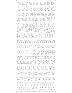 PEEL OFF'S ALPHABET MINUSCULE OR 105x232mm 2