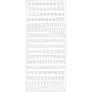 PEEL OFF'S ALPHABET MINUSCULE OR 105x232mm