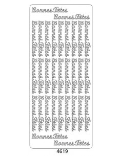 PEEL OFF'S BONNES FETES OR 105x232mm 2