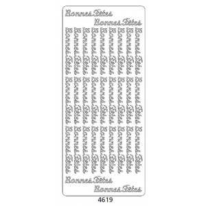 PEEL OFF'S BONNES FETES OR 105x232mm