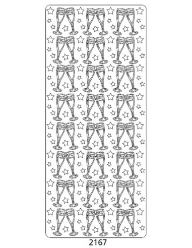 PEEL OFF'S CHAMPAGNE OR 105x232mm