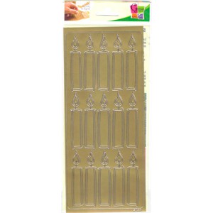 PEEL OFF'S GRANDE BOUGIE OR 105x232mm