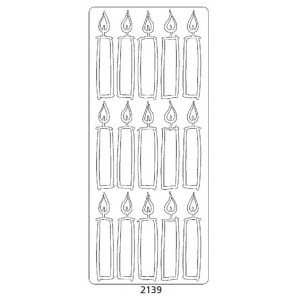 PEEL OFF'S GRANDE BOUGIE OR 105x232mm