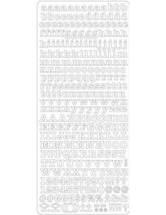 PEEL OFF'S ALPHABET  ROSE 105x232mm