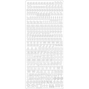 PEEL OFF'S ALPHABET  ROSE 105x232mm