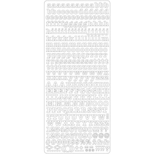 PEEL OFF'S ALPHABET  TURQUOISE 105x232mm