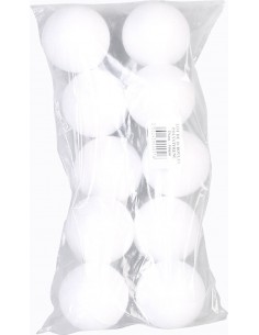 SAC DE 10 BOULES Polystyrène - Diametre 5cm
