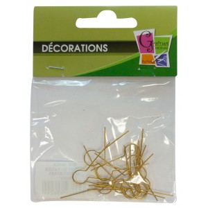 25 ATTACHES LAITON POUR POLYSTYRENE 30mm