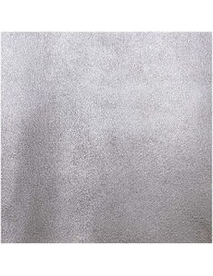 Simili cuir grain fin ARGENT MÉTALLISÉ MAT 45x100cm rouleau