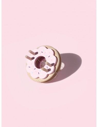 Donut Pom Maker - Outil pour créer des pompons - strawberry (rose)