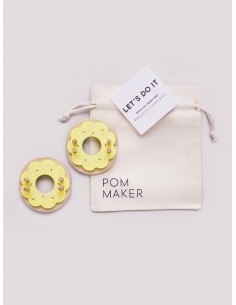 Donut Pom Maker - Outil pour créer des pompons - lemon ( jaune) 2