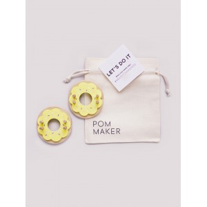 Donut Pom Maker - Outil pour créer des pompons - lemon ( jaune)