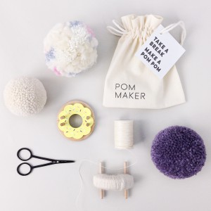 Donut Pom Maker - Outil pour créer des pompons - lemon ( jaune)