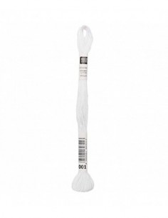 Fil à broder Rico Design 100% coton égyptien 8m - MOULINE BLANC 01 - N°001